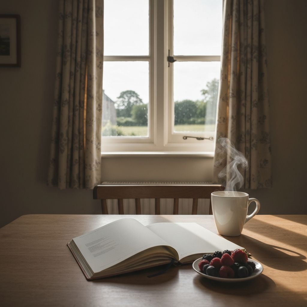 Serene morning routine